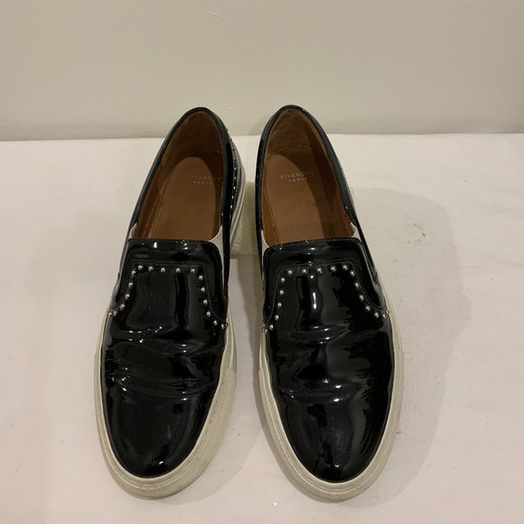 Givenchy Black Patent Leather Floaters - Picture 1 of 6
